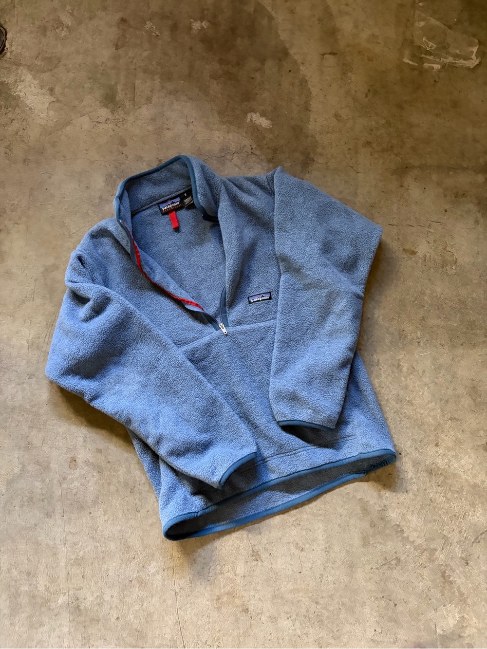 Patagonia Synchilla Men’s Light Blue Half-Zip Fleece Pullover